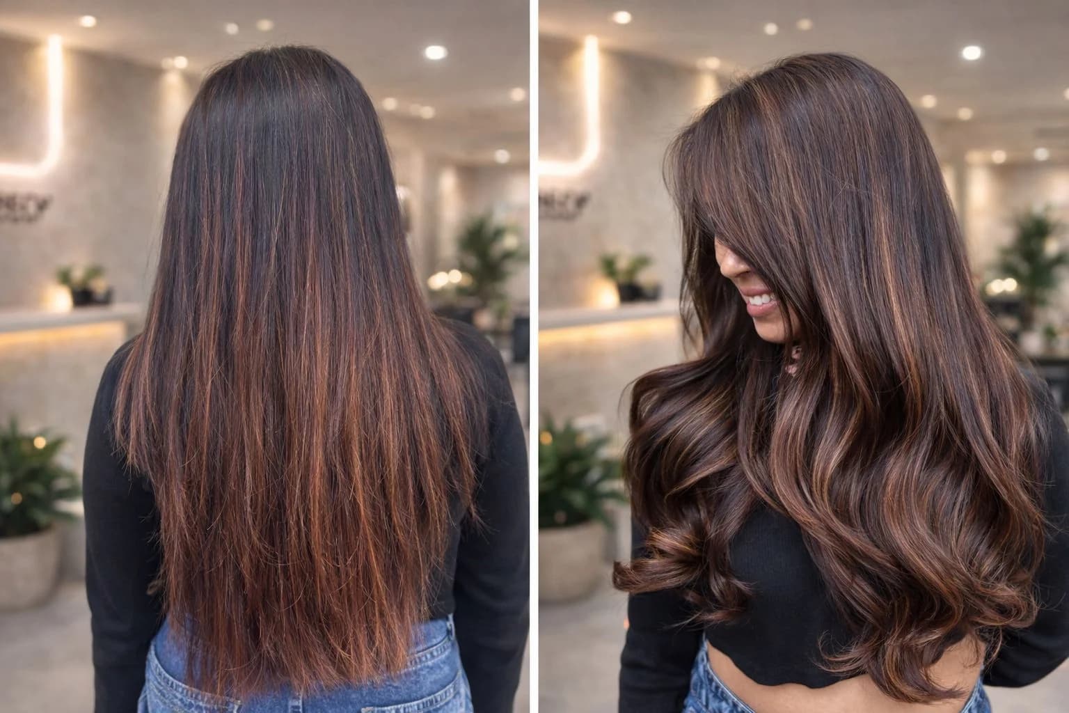 Before & after hair transformation