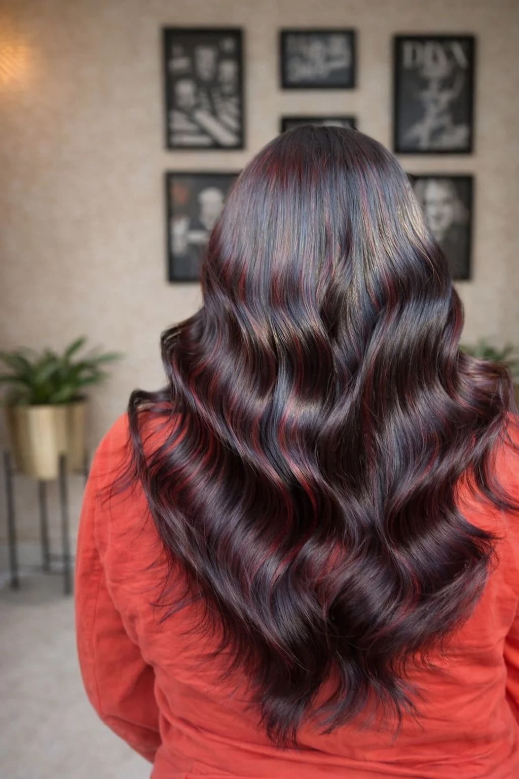 Dark brown with subtle red tones