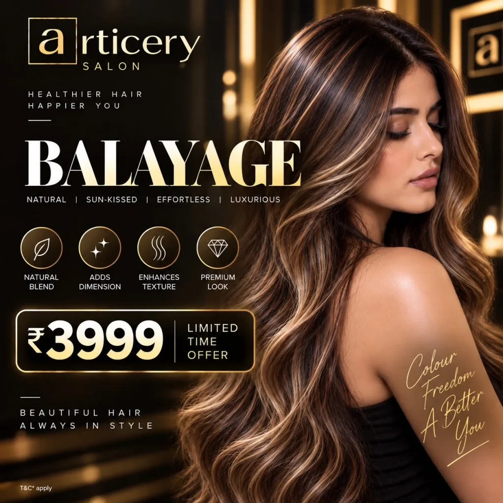 Balayage — Rs.3,999/- at Articery Salon